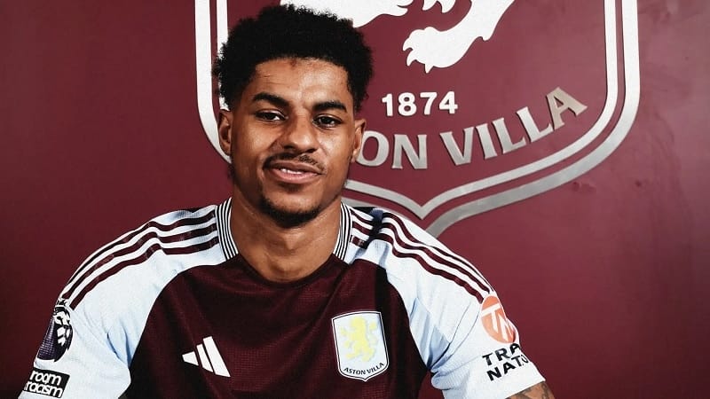 Sao Aston Villa gửi thông điệp đến Marcus Rashford