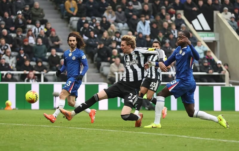 Newcastle không giữ được thành quả trước Chelsea